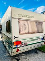 Caravan met mover, Caravanes & Camping, Caravanes, Auvent, 1000 - 1250 kg, Particulier, Lit transversal