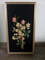 vintage bloemenborduurwerk, Ophalen of Verzenden