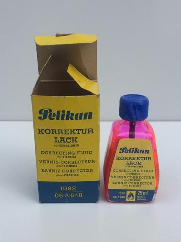 Pelikan 1088-06 A 648 vernis correcteur pour pochoirs 25ml, Enlèvement ou Envoi, Autres types