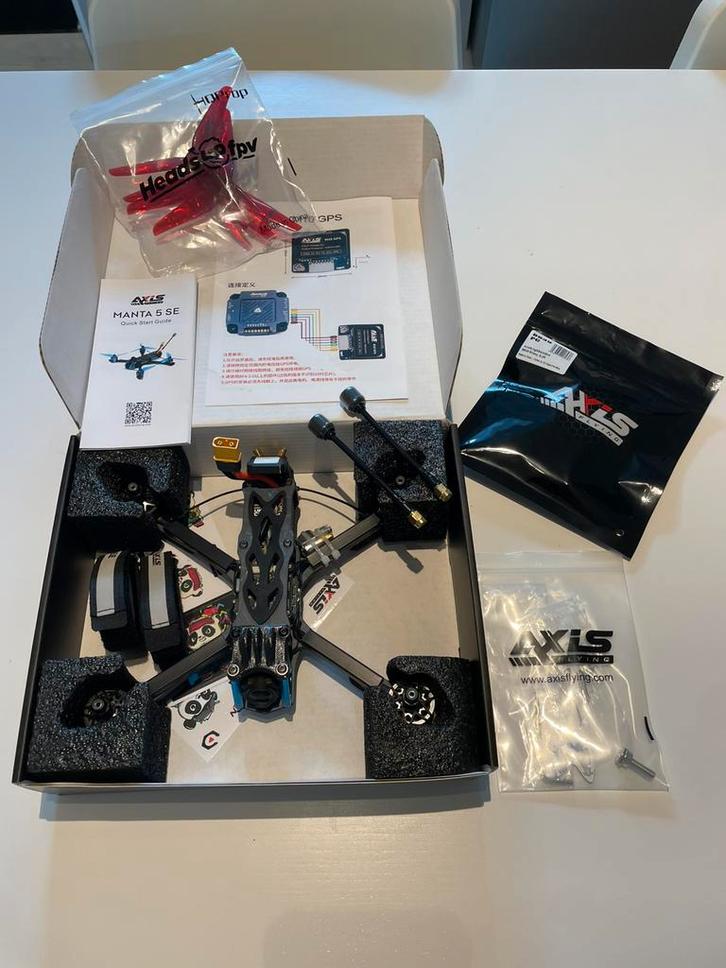 Drone fpv axis manta 5se, Audio, Tv en Foto, Drones, Ophalen