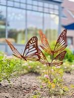 Vlinder Tuindecoratie set van 3 Cortenstaal, Tuin en Terras, Ophalen of Verzenden