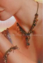 AVON: Set van 2 juwelen: halsketting + armband (Rome), Handtassen en Accessoires, Kettingen, Ophalen of Verzenden, Nieuw, Bruin