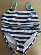 blauwe bikini met witte strepen maat 146 - 152, Enfants & Bébés, Maillots de bain pour enfants, Enlèvement ou Envoi, Taille 146