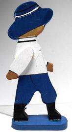 Bedankje - Figuur jongen blauw in hout - 48 stuks voor 20€, Ophalen, Nieuw, Kraamcadeau
