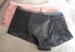 Zeeman-tailleslip-kant-maat M-zwart+taupe - 2 stuks - NIEUW, Kleding | Dames, Ondergoed en Lingerie, Zeeman, Verzenden, Zwart