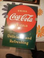 coca cola, Verzamelen, Ophalen, Zo goed als nieuw, Reclamebord