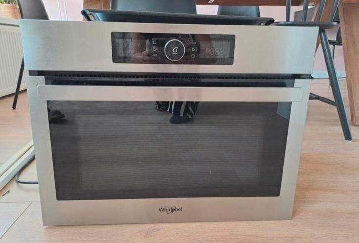 Whirpool INOX Combi inbouwoven, Elektronische apparatuur, Ovens, Zo goed als nieuw, Inbouw, Oven met grill, Hete lucht, Microgolffunctie