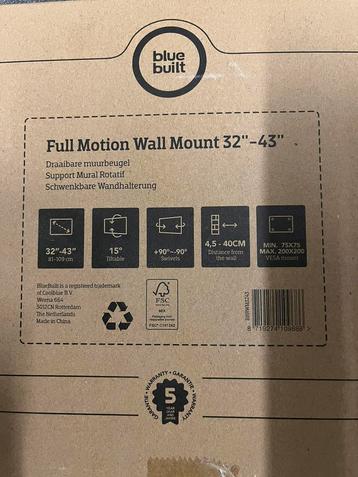 Full Motion wall mount 32”-43” beschikbaar voor biedingen