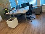 2 bureaus L-vorm met verwarming - mechelen, Ophalen, In hoogte verstelbaar, Gebruikt, Bureau