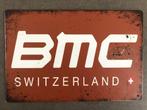 BMC Switzerland metalen vintage look wandplaat - NIEUW, Ophalen of Verzenden, Nieuw, Reclamebord