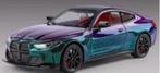 DieCast model auto metaal BMW M4 paars blauw (1:24), Ophalen of Verzenden, Nieuw, Auto