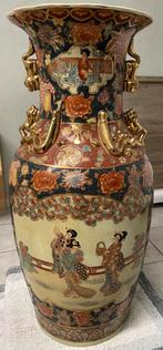 Vintage Chinese vase 93cm/36,6 inch Japanese Satsuma style, Ophalen