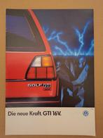 VW VOLKSWAGEN GOLF GTI 16V 1986 BROCHURE 12 PAGINA'S DUITSLA, Ophalen of Verzenden, Volkswagen