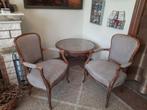 2 fauteuils oude stijl, 75 tot 100 cm, Minder dan 75 cm, Zo goed als nieuw, Hout