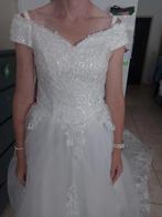 Trouwkleed met sleep, Ophalen