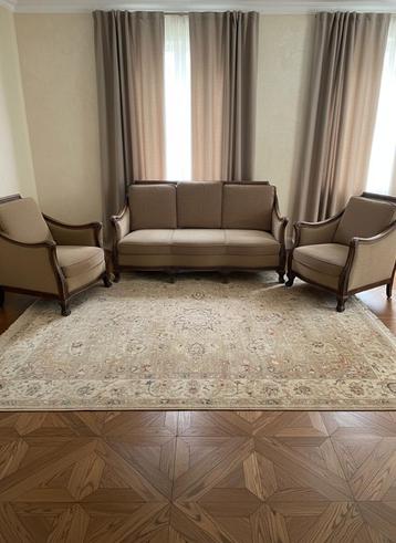 Antiek salon bankstel zithoek met canapé en fauteuils beschikbaar voor biedingen