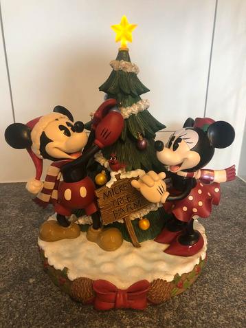 Disney Mickey en Minnie Kerstfiguur - 37cm H disponible aux enchères