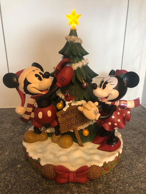 Disney Mickey en Minnie Kerstfiguur - 37cm H, Divers, Noël, Enlèvement