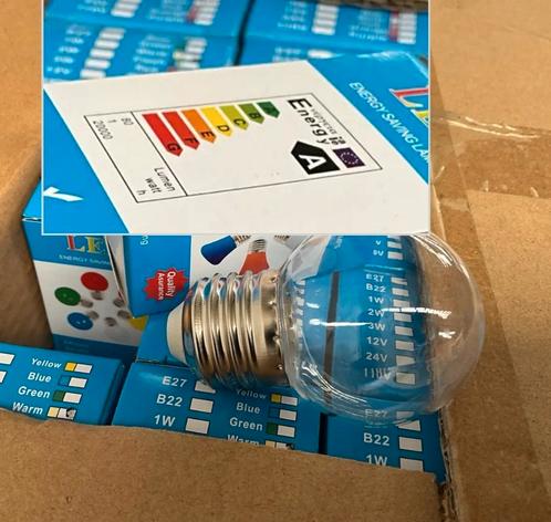 LED lamp Warm Wit NIEUW E27 1Watt 80 lumen 20000 branduren, Huis en Inrichting, Lampen | Losse lampen, Nieuw, Led-lamp, Minder dan 30 watt