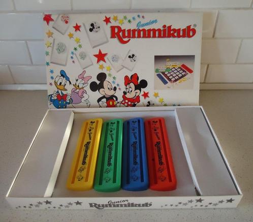 "Rummikub Junior Disney Editie" in Prima staat !, Hobby & Loisirs créatifs, Jeux de société | Autre, Utilisé, 1 ou 2 joueurs, Trois ou quatre joueurs