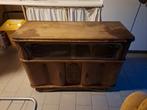 houten kast met glas, gratis af te halen, Ophalen, Gebruikt