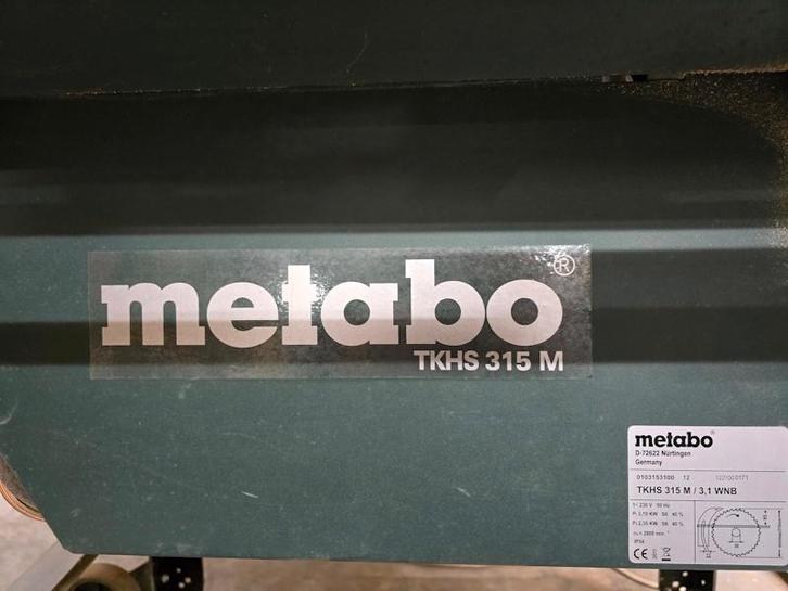 Zaagtafel Metabo TKHS 315m, Bricolage & Construction, Outillage | Scies mécaniques, Utilisé, Scie circulaire, 1200 watts ou plus
