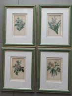 Vier originele handgekleurde prenten, 19e eeuw, Antiek en Kunst, Ophalen