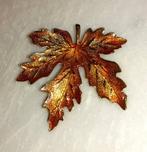 broche vintage plataan blad '90, Verzenden, 4 tot 7 cm