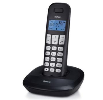 Profoon PDX-1100 DECT Telefoon Zwart Draadloos "TWEEDE KANS", Telecommunicatie, Vaste telefoons | Handsets en Draadloos, Ophalen of Verzenden