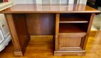 Antiek houten bureau met 3 laden, Huis en Inrichting, Ophalen of Verzenden, Zo goed als nieuw, Bureau