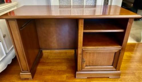 Antiek houten bureau met 3 laden, Huis en Inrichting, Bureaus, Zo goed als nieuw, Bureau, Ophalen of Verzenden