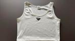 Prada topje,weg wegens te klein, Maat 38/40 (M), Prada, Wit, Nieuw