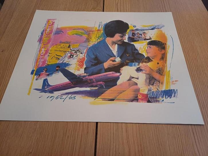 Originele Sabena druk op dik papier (1/3), Antiek en Kunst, Kunst | Overige Kunst, Ophalen