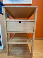 Table de chevet IKEA - NORDKISA, Minder dan 45 cm, 55 tot 70 cm, Zo goed als nieuw, Hout