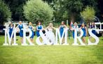 Mr&mrs bruiloft letters decoratie eyecatcher groot, Hobby en Vrije tijd, Ophalen