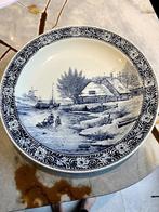 Groot Blauw-Wit aardewerk bord ( 40cm), Ophalen