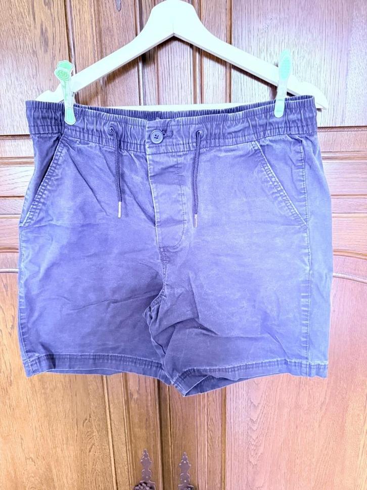 Blauwe korte broek van denimco — Maat M — Tennisstijl, Kleding | Heren, Broeken en Pantalons, Zo goed als nieuw, Maat 48/50 (M)