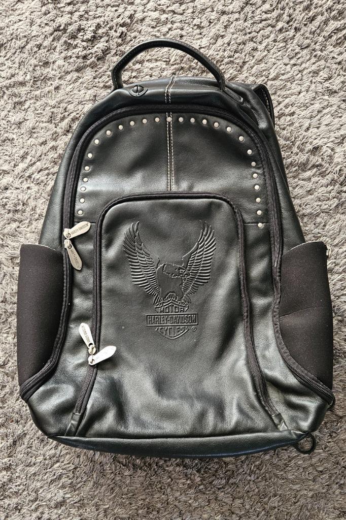 Harley-Davidson lederen tas, Motoren, Accessoires | Koffers en Tassen, Zo goed als nieuw, Ophalen of Verzenden