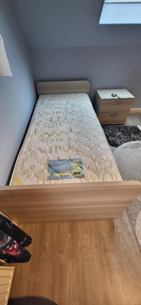 Chambre complète enfant (couleur gris clair), Huis en Inrichting, Slaapkamer | Complete slaapkamers, Gebruikt, Eenpersoons, Ophalen