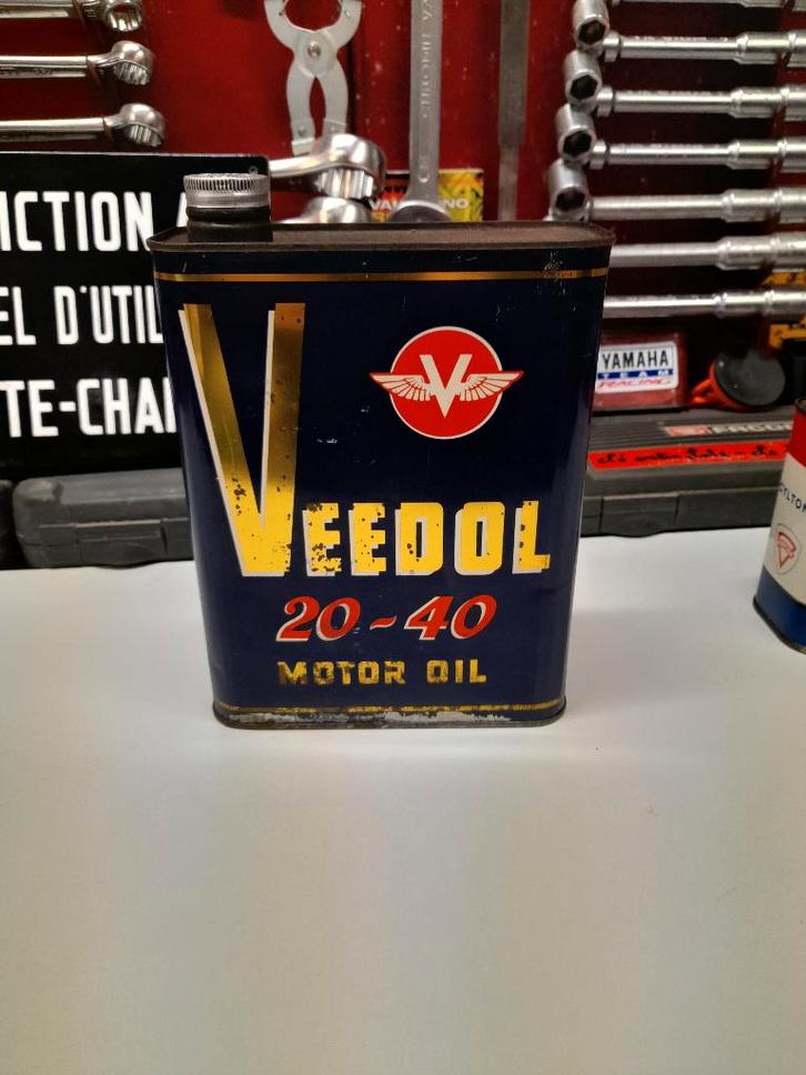 oude lege oliekan veedol 20/40 motorolie, Verzamelen, Merken en Reclamevoorwerpen, Gebruikt, Overige typen, Verzenden