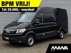 MAN TGE 3.180 L3H3 Automaat 180PK Zwart NIEUW MODEL ACC LED, Auto's, Stof, Zwart, 4 cilinders, Zwart