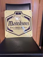 Emaille bord voor abdijbier van Maredsous, Verzamelen, Ophalen of Verzenden, Nieuw, Reclamebord, Plaat of Schild