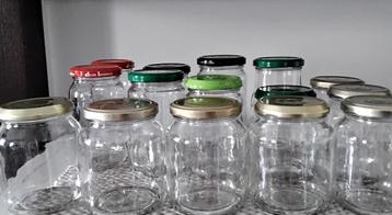 50 bocaux en verre avec couvercle à visser contenance 350 ml beschikbaar voor biedingen