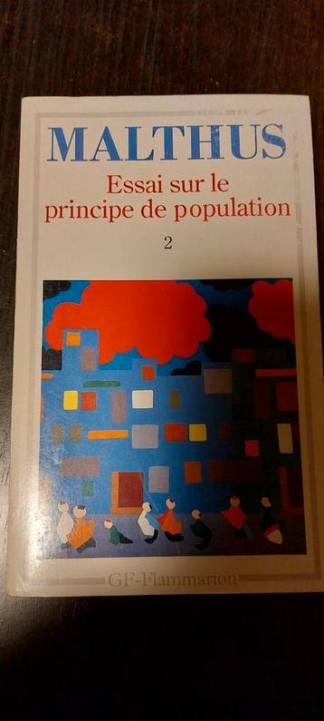 Malthus Essai sur le principe de population. 2 
