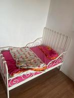 Meegroeibed van Ikea Minnen wit mey matras, dekbed en hoezen, Kinderen en Baby's, Kinderkamer | Bedden, Ophalen, Gebruikt, Matras