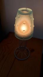 Photophore,Bougeoir bleu, Moins de 25 cm, Comme neuf, Enlèvement, Métal