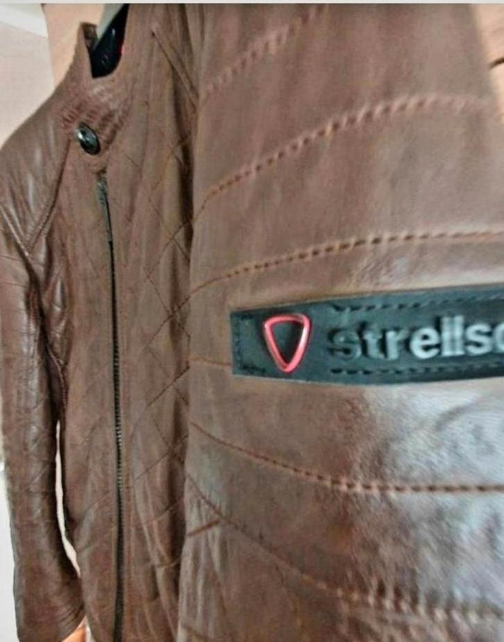 Strellson leder jas nieuw!, Kleding | Heren, Kostuums en vesten, Nieuw, Maat 46 (S) of kleiner, Verzenden