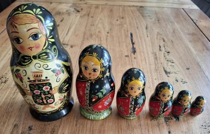 Vintage Matroesjka poppen, Antiek en Kunst, Curiosa en Brocante, Ophalen of Verzenden