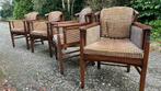4 Schuitema jugendstil eetkamer armstoelen, Ophalen