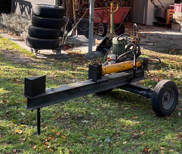 Houtkliever kliefmachine kloofmachine, Tuin en Terras, Kloofmachines, Gebruikt, Liggend, Elektrisch, Ophalen